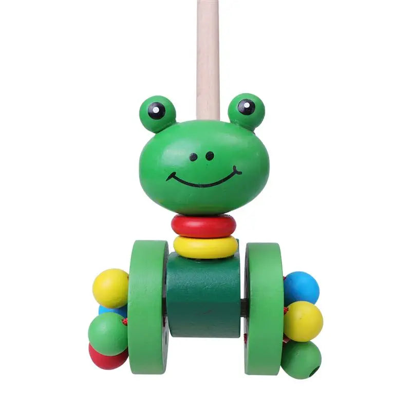 Dino Schiebewagen für Babys - Lehrreiches Holzspielzeug für Kleinkinder