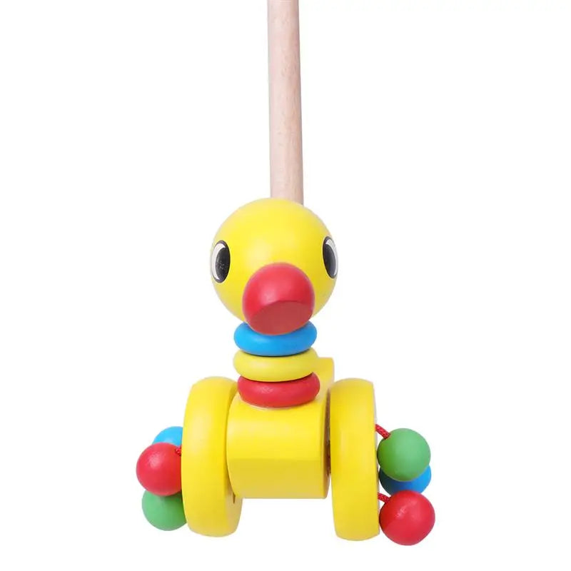 Dino Schiebewagen für Babys - Lehrreiches Holzspielzeug für Kleinkinder