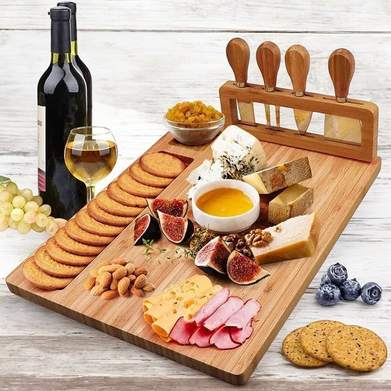 BambooServe Käsebrett Set – Stilvoll und Funktional Genießen