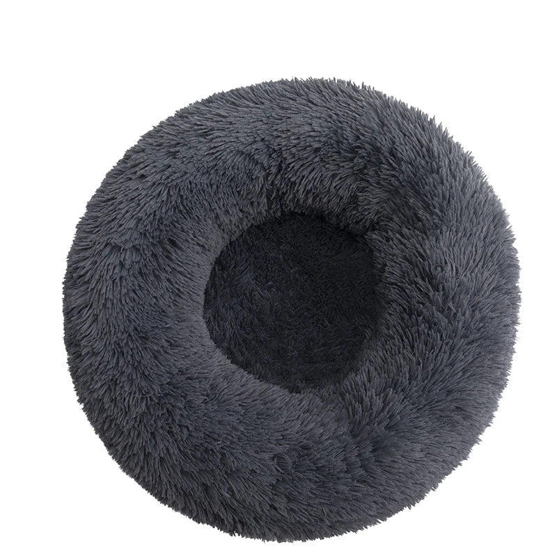 SnuggleNest Donut Bett – Weich und Beruhigend für Katzen und Hunde