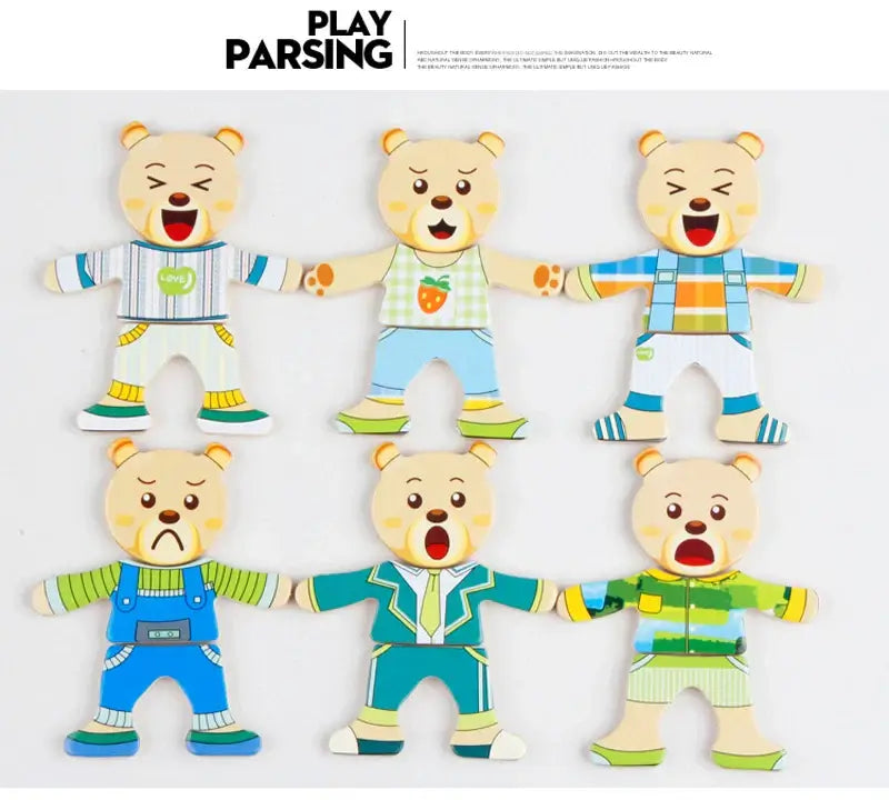 Pädagogisches Tierpuzzleset – Für kreatives und lehrreiches Ankleiden