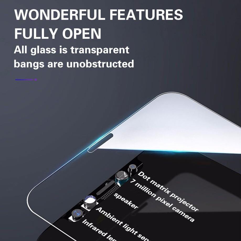 iPhone Displayschutzfolie aus gehärtetem Glas – Vollständiger Schutz