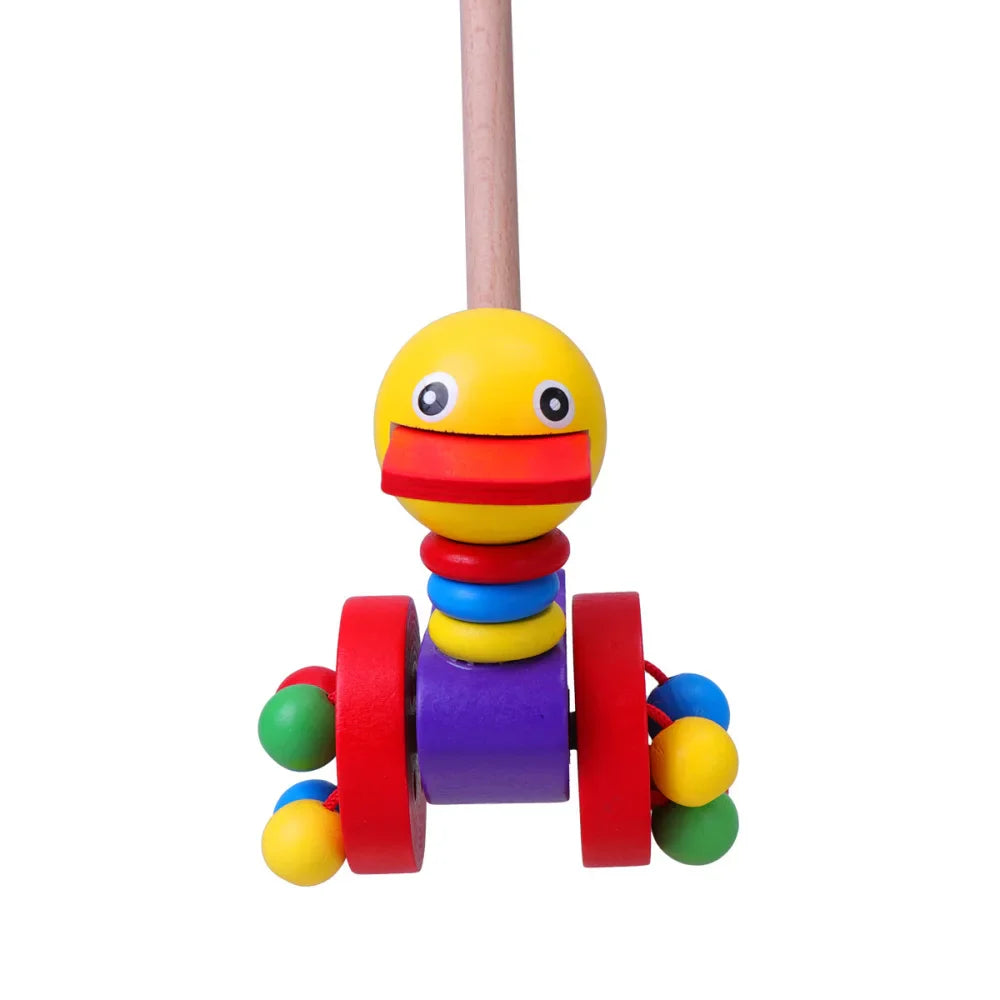 Dino Schiebewagen für Babys - Lehrreiches Holzspielzeug für Kleinkinder