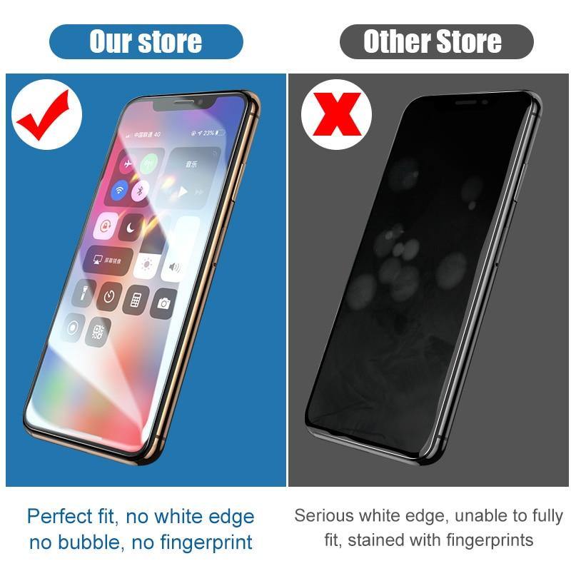 iPhone Displayschutzfolie aus gehärtetem Glas – Vollständiger Schutz