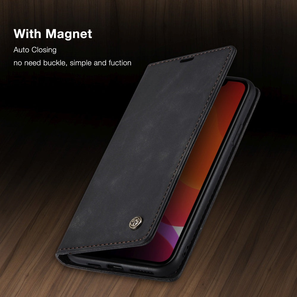 iPhone Leder Flipcase – Magnetisch & Funktional