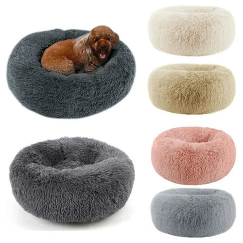 SnuggleNest Donut Bett – Weich und Beruhigend für Katzen und Hunde