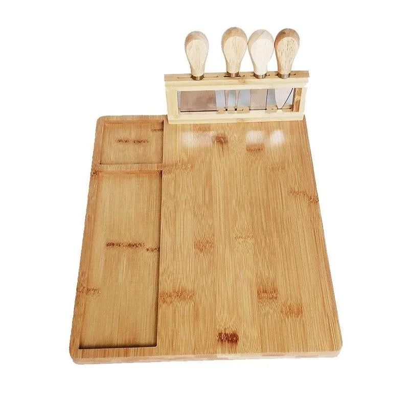 BambooServe Käsebrett Set – Stilvoll und Funktional Genießen