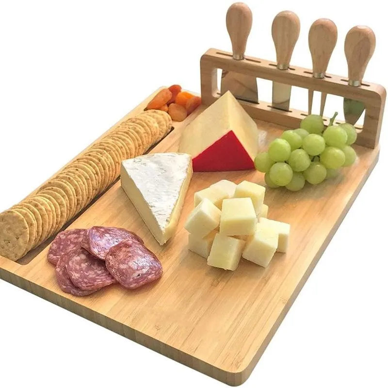 BambooServe Käsebrett Set – Stilvoll und Funktional Genießen