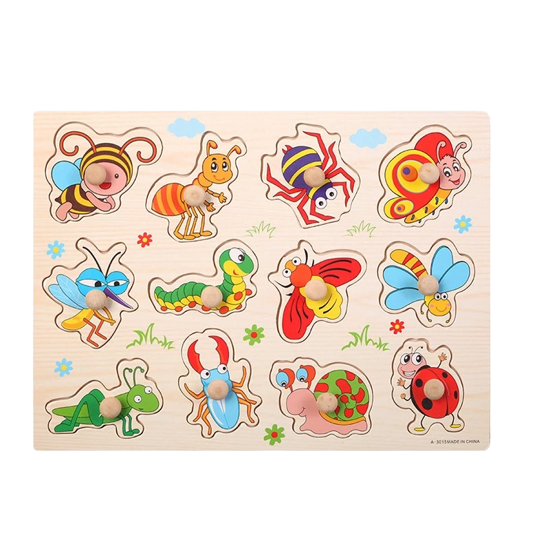 Holzpuzzles für Kinder – Lernspiel mit verschiedenen Themen