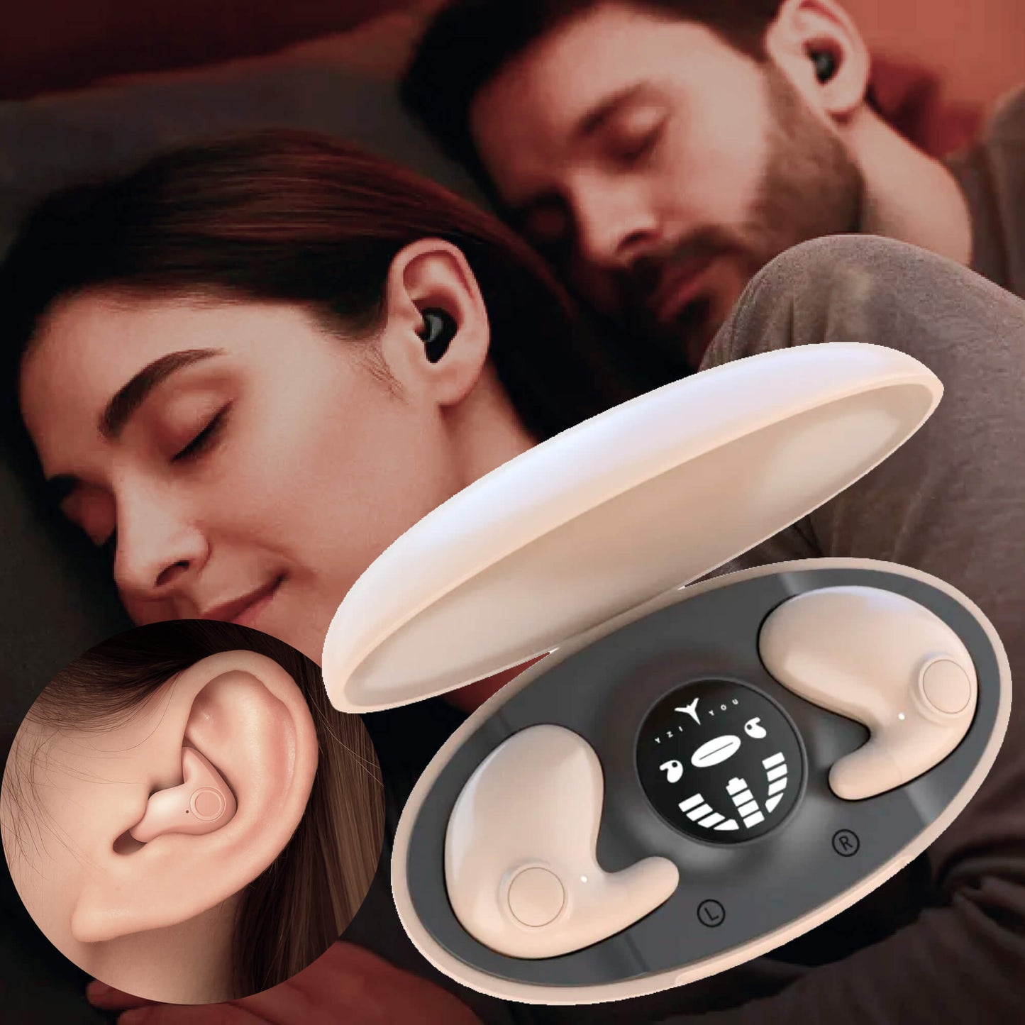 DreamBeats Schlaf-Ohrstöpsel – Unsichtbarer Komfort mit Noise Cancelling