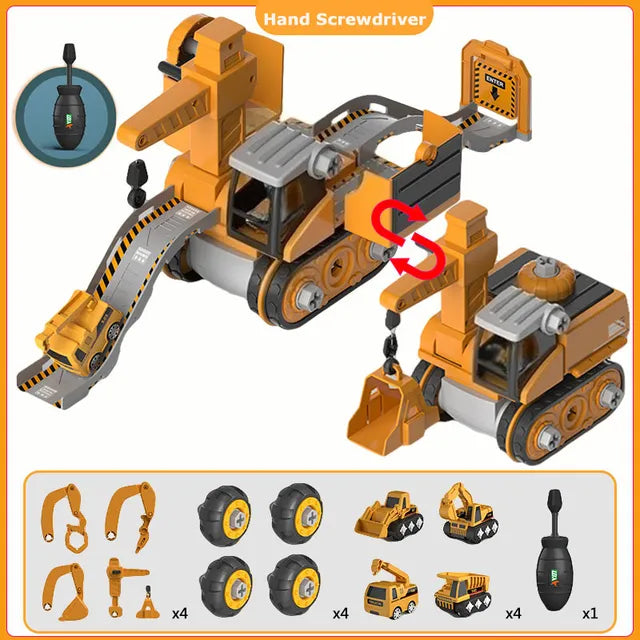 Baufahrzeug-Spielset für Kinder – Bildungsreich und Interaktiv