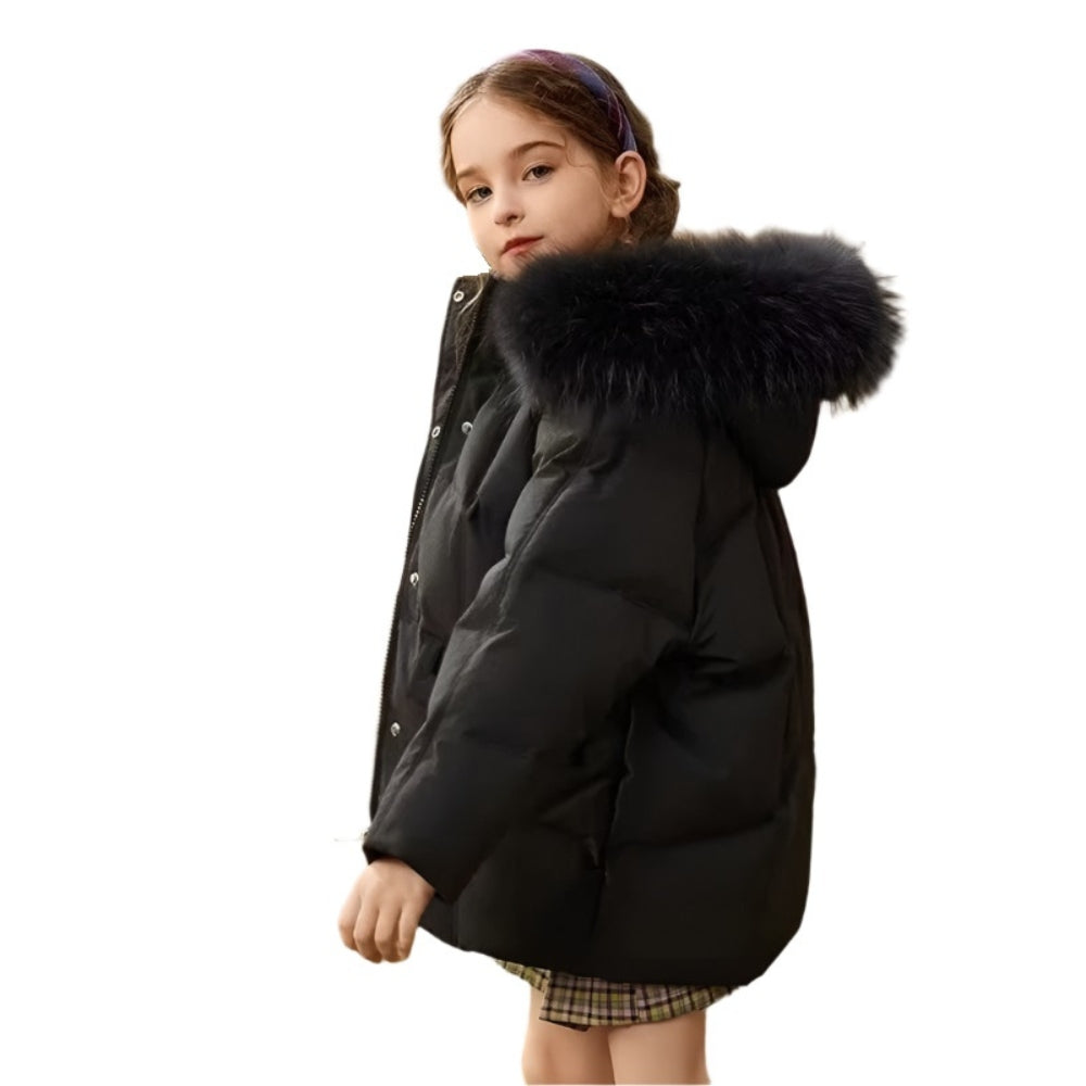 Kinder Winterjacke mit Daunen – Warm, Leicht und Bequem