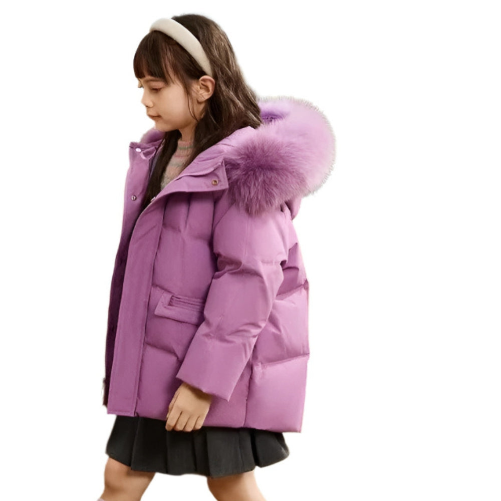 Kinder Winterjacke mit Daunen – Warm, Leicht und Bequem