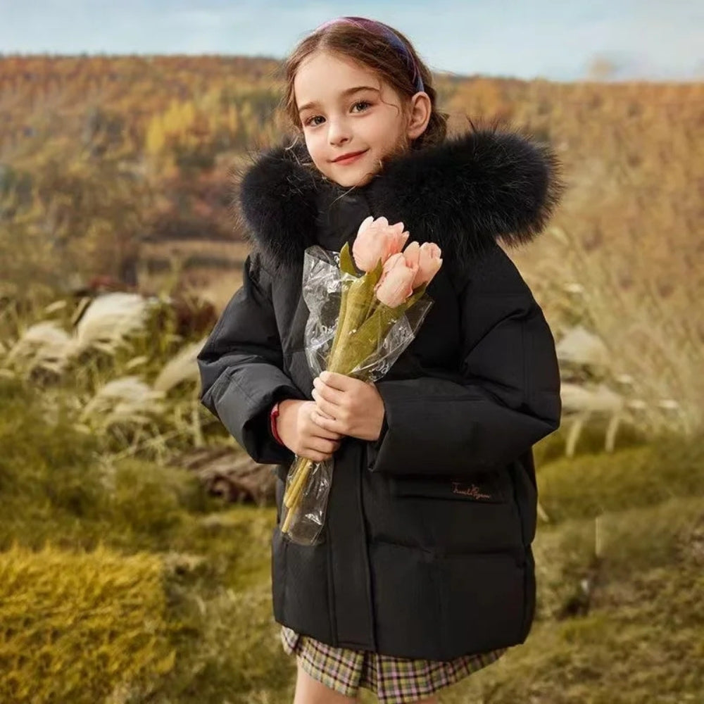 Kinder Winterjacke mit Daunen – Warm, Leicht und Bequem