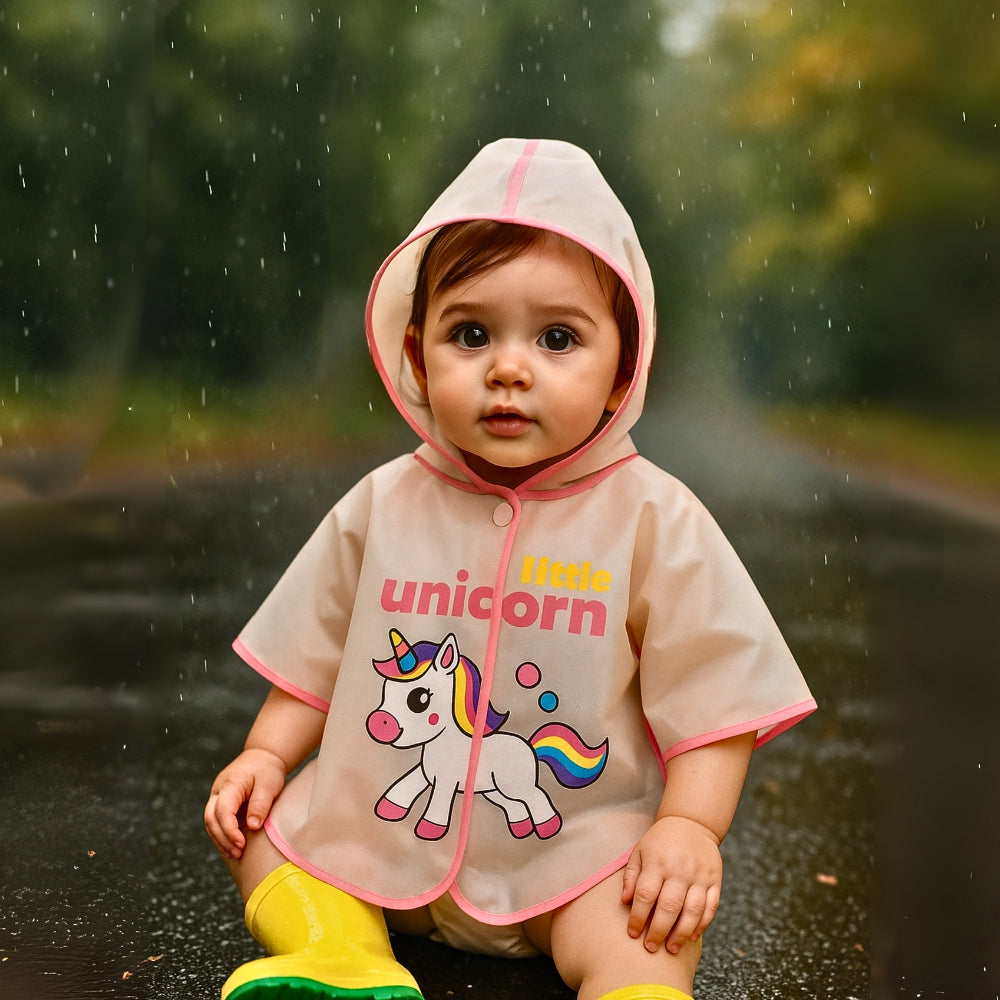 Magischer Kinder-Regenmantel – Schützend und Verspielt im Regen