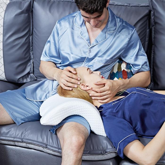Ergonomisches Nackenstützkissen aus Polyesterfaser – Komfort & Unterstützung für Schlaf oder Ruhe