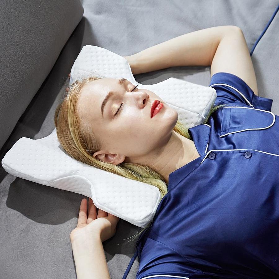 Ergonomisches Nackenstützkissen aus Polyesterfaser – Komfort & Unterstützung für Schlaf oder Ruhe