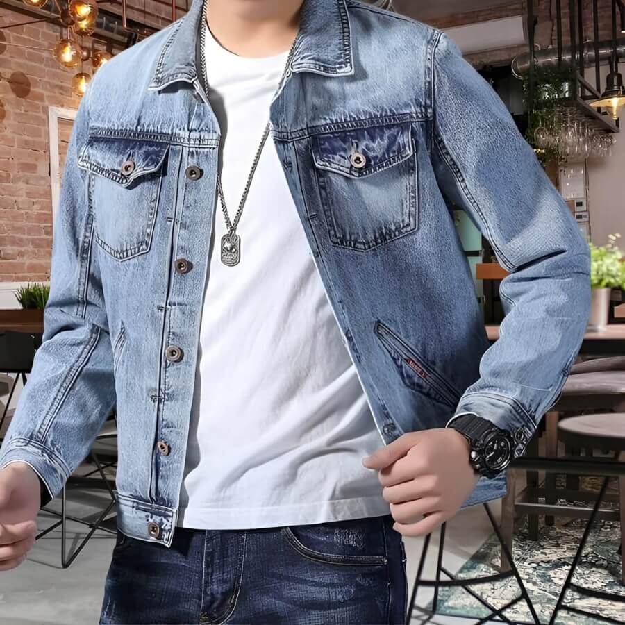 Urban Explorer Denim Jacket – Robust und Stylisch