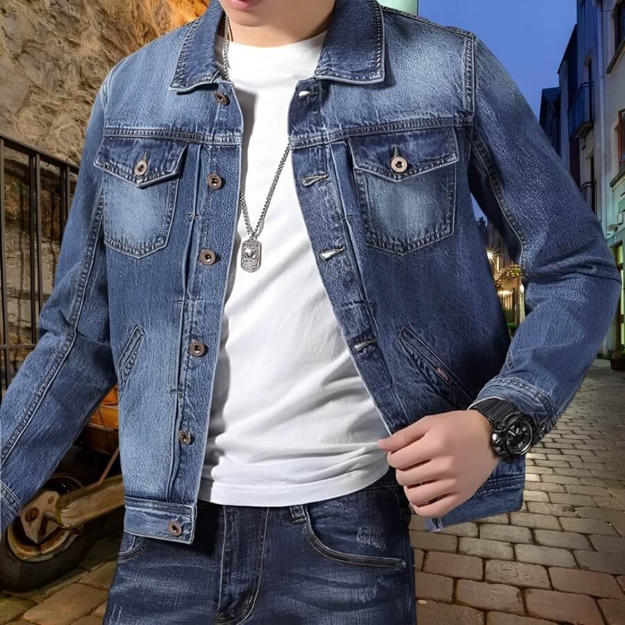 Urban Explorer Denim Jacket – Robust und Stylisch