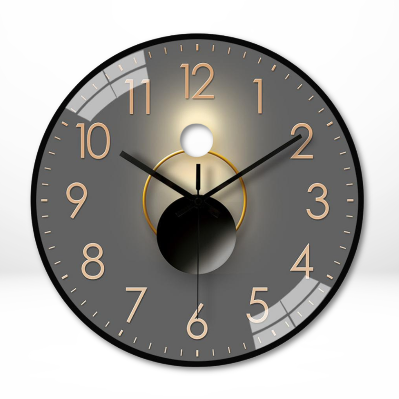 Luxe Runde Wanduhr – Zeitloses Design und Geräuschlose Ruhe