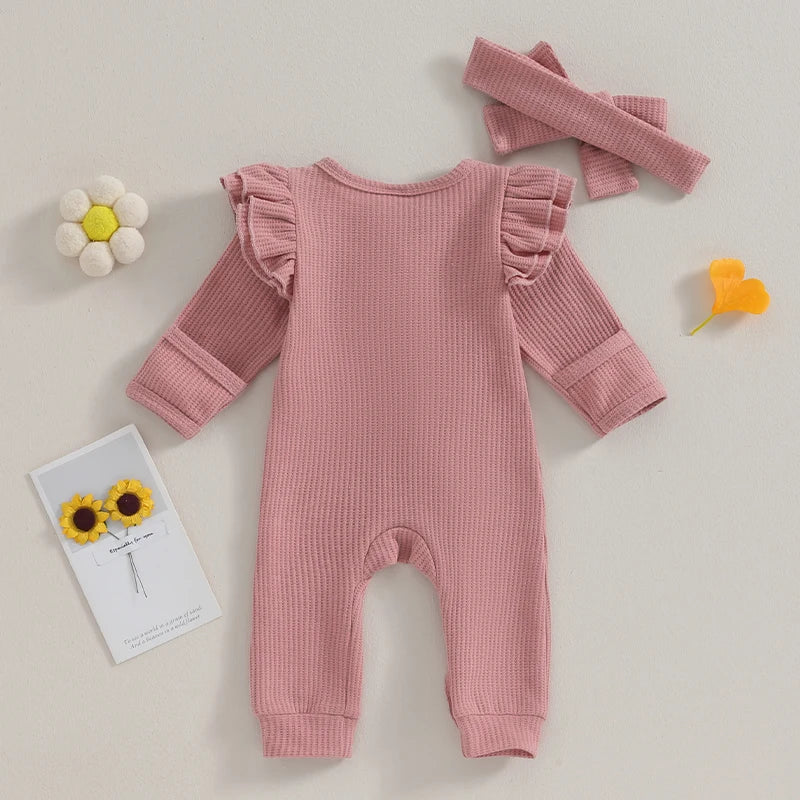 Sofie Rüschen Babysprungkombi – Weicher Jumpsuit mit Verspielten Details