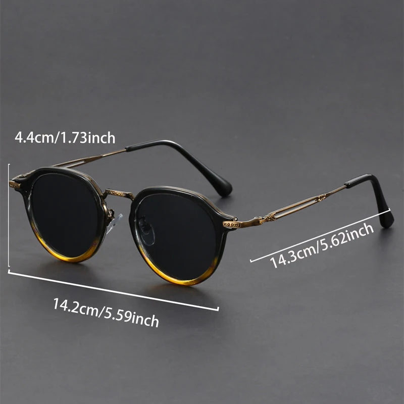 Vintage Runde Sonnenbrille für Herren – Stilvoll und Schützend