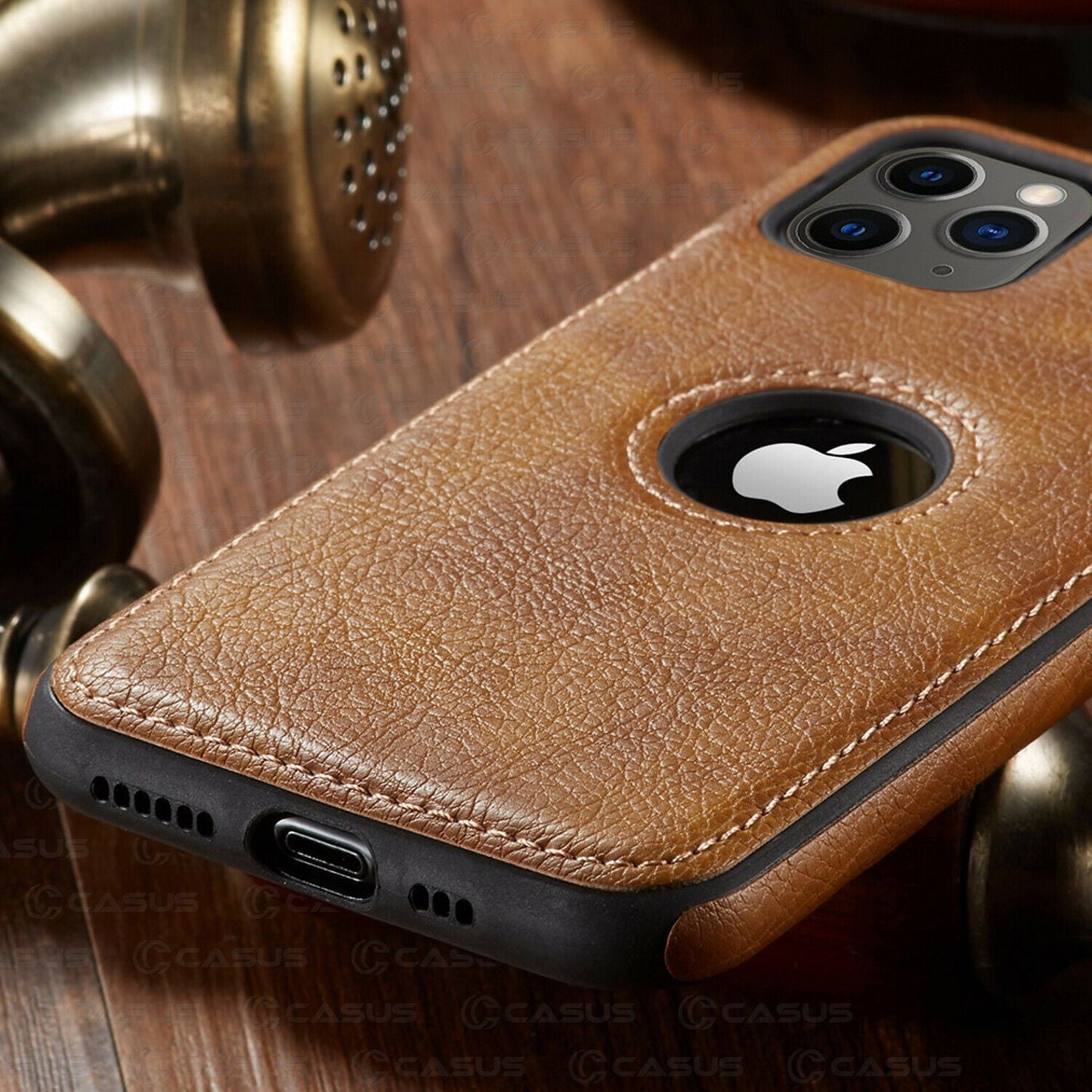 Luxuriöse Leder iPhone Hülle – Geschäftlich & Schützend