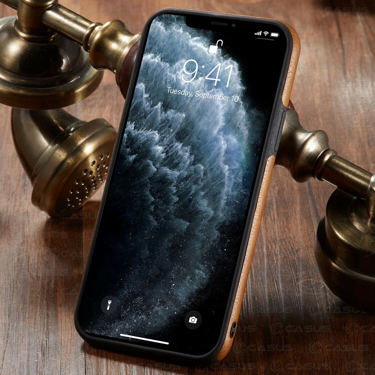 Luxuriöse Leder iPhone Hülle – Geschäftlich & Schützend