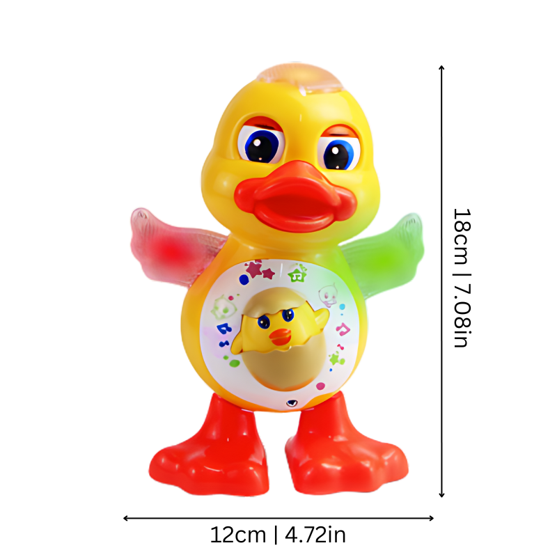 Tanzende Disco-Ente – Musik- und Farbenfreude für Kinder