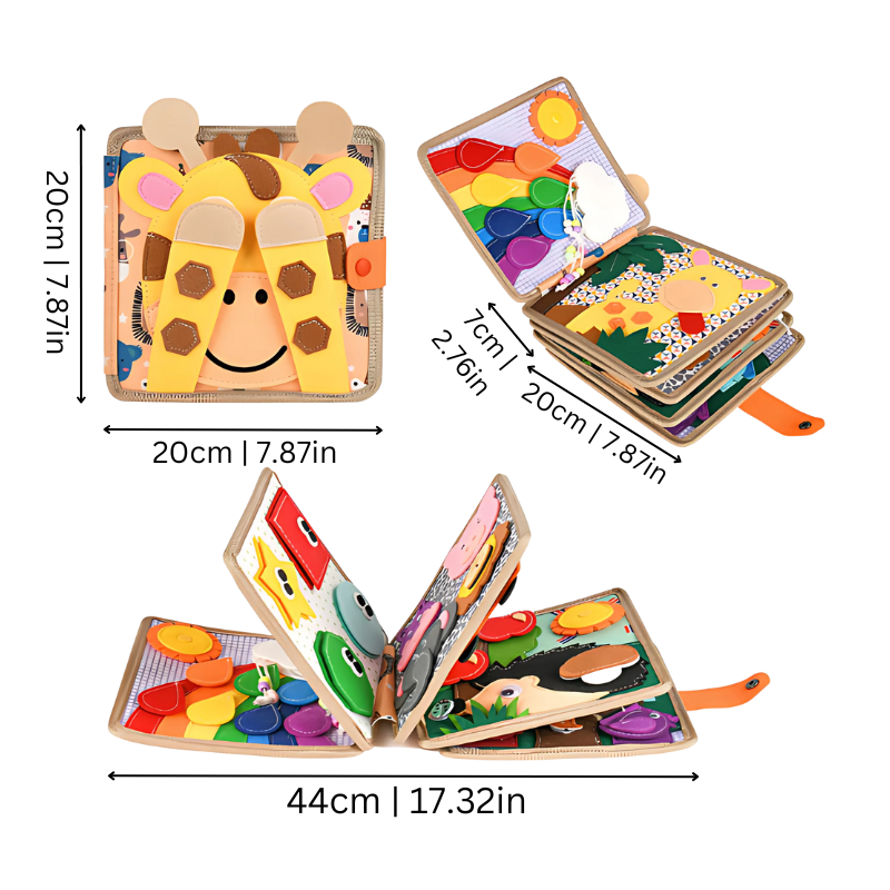 QuietBook Montessori Aktivitätenbuch – Lernen, Spielen und Entdecken