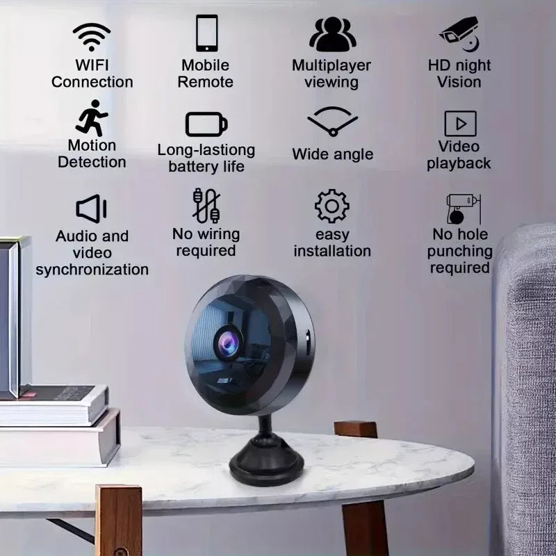 Magnetische Mini-WiFi-Kamera – Diskret und Zuverlässig für Tag und Nacht