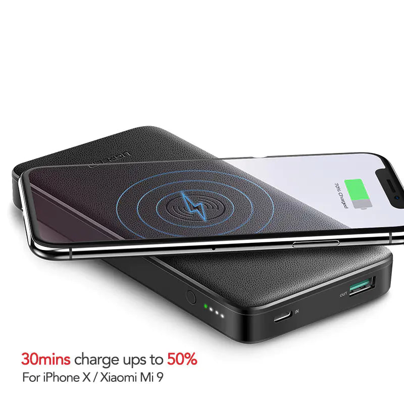 Drahtloses Schnelllade-Powerbank – 10.000mAh Dual-Ausgang