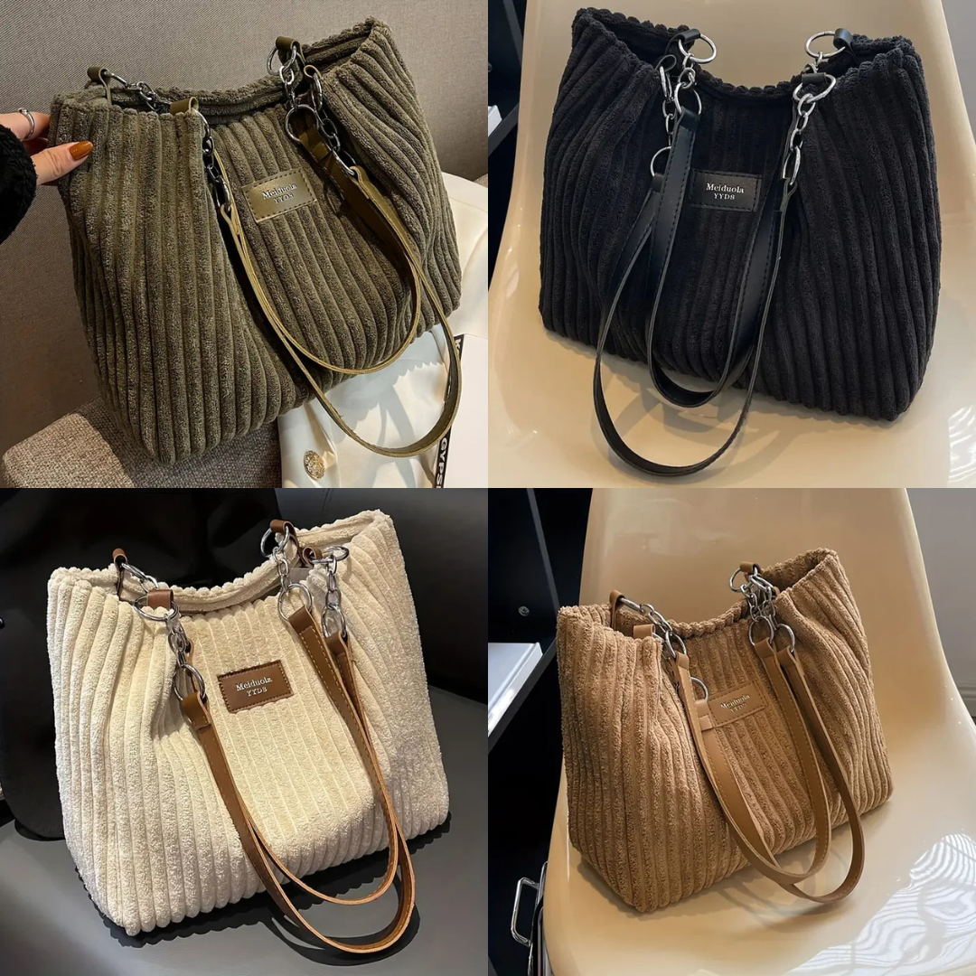 Mia Stilvolle Cord-Tasche – Luxus und Praktisch für Jeden Tag