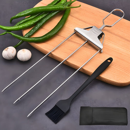 SpiesPro - 3-in-1 Grill Tool - Macht Grillen einfacher und effizienter!