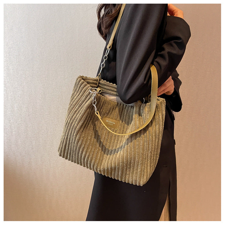 Mia Stilvolle Cord-Tasche – Luxus und Praktisch für Jeden Tag