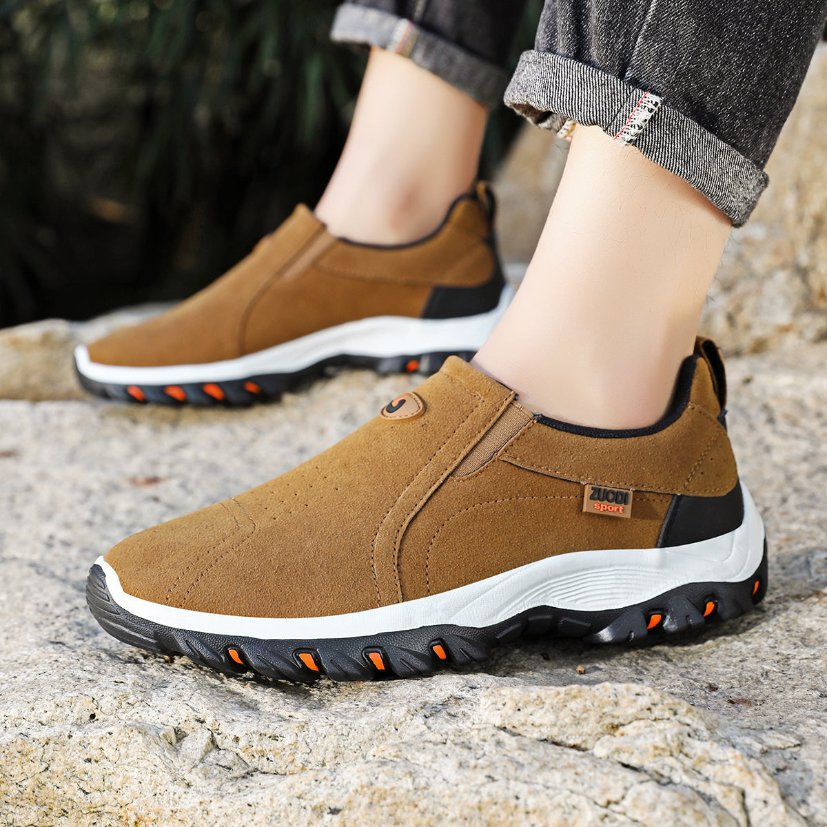 OrthoFlex Wildleder Orthopädische Schuhe – Langlebiger Komfort für Männer
