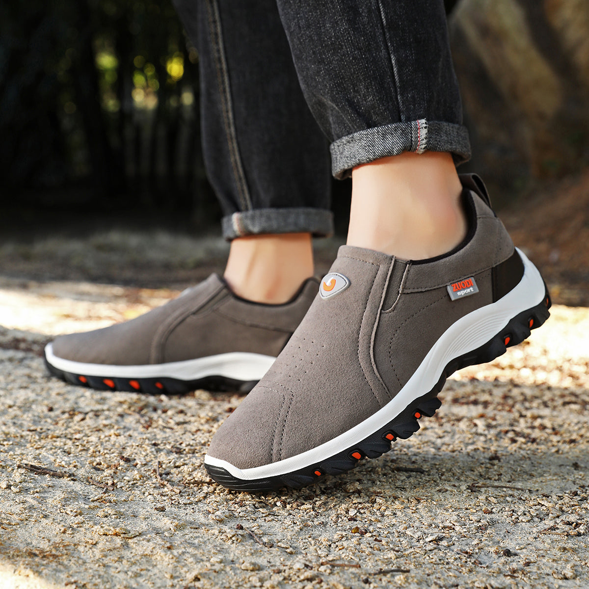 OrthoFlex Wildleder Orthopädische Schuhe – Langlebiger Komfort für Männer
