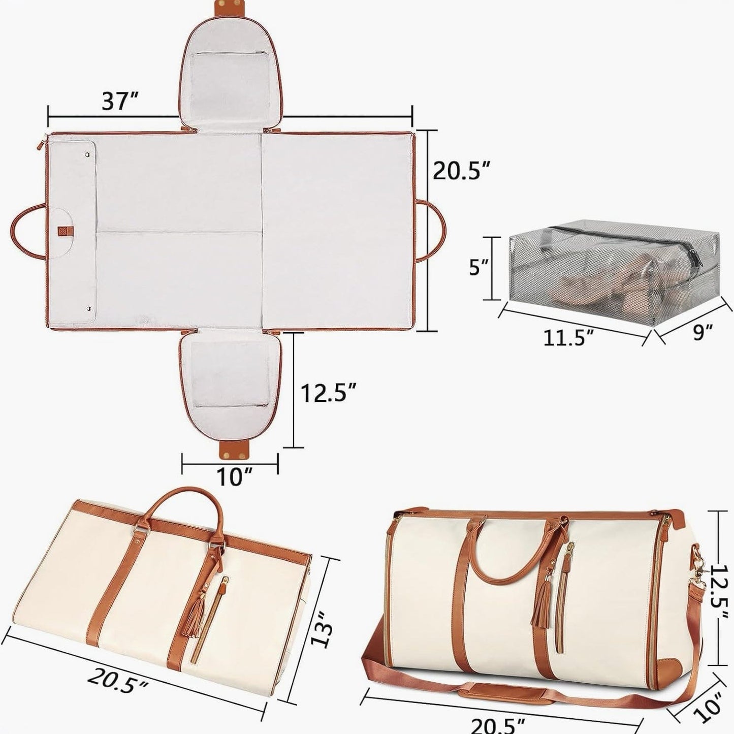 TravelEase – Zusammenklappbare Reisetasche für Damen