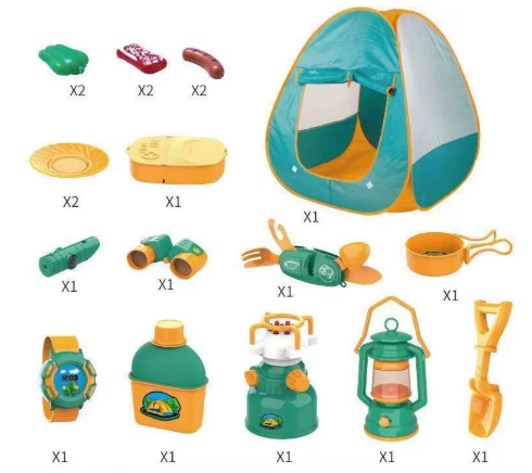 AbenteuerCamp - Komplettes Camping-Set für kreative Spielstunden