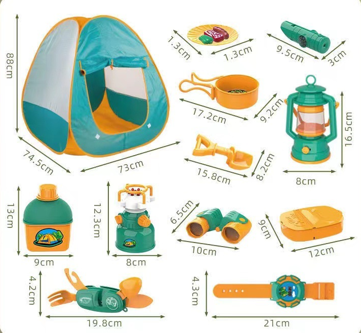 AbenteuerCamp - Komplettes Camping-Set für kreative Spielstunden