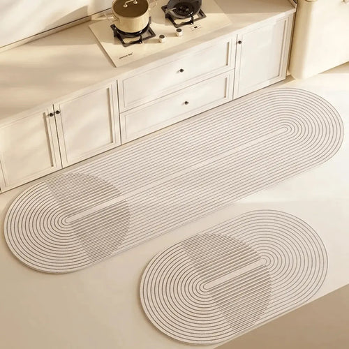 Ovale Küchenmatte – Absorbierend und Rutschfest für Trockene und Sichere Böden