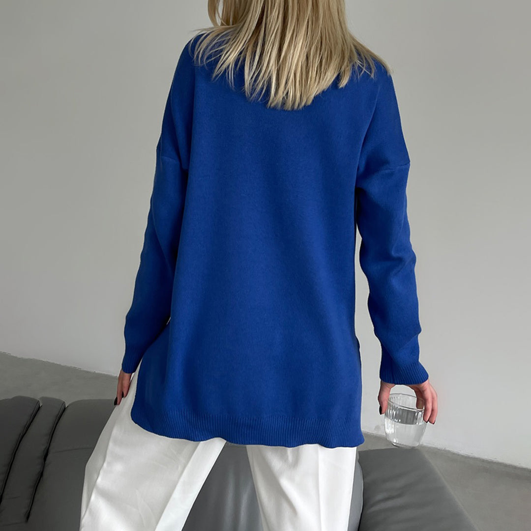 Luna – Eleganter Pullover mit Seitenschlitzen