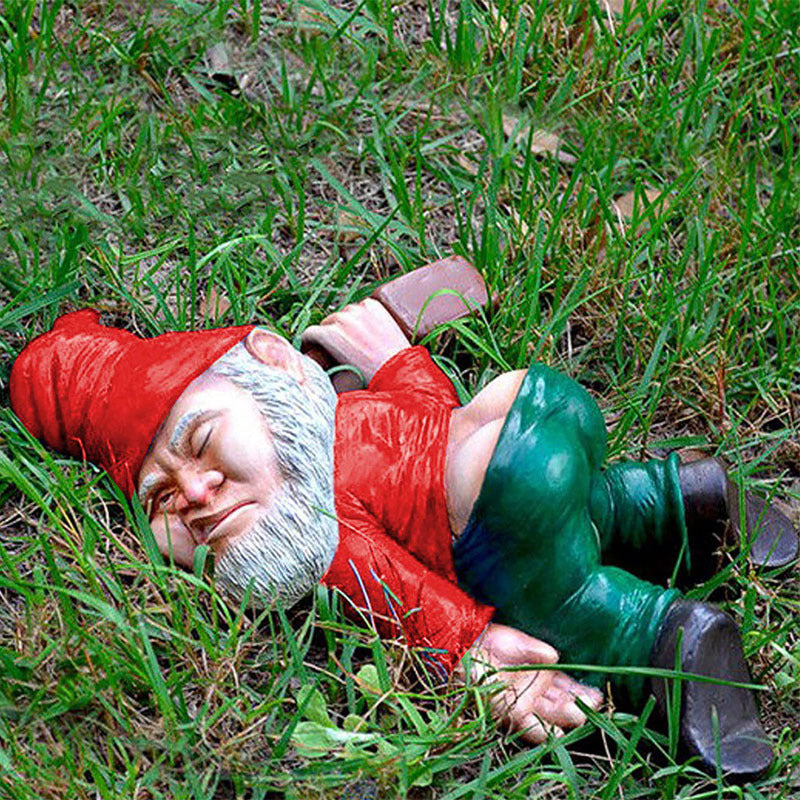 Lazy Larry Gartenzwerg – Der Schlafkopf im Garten
