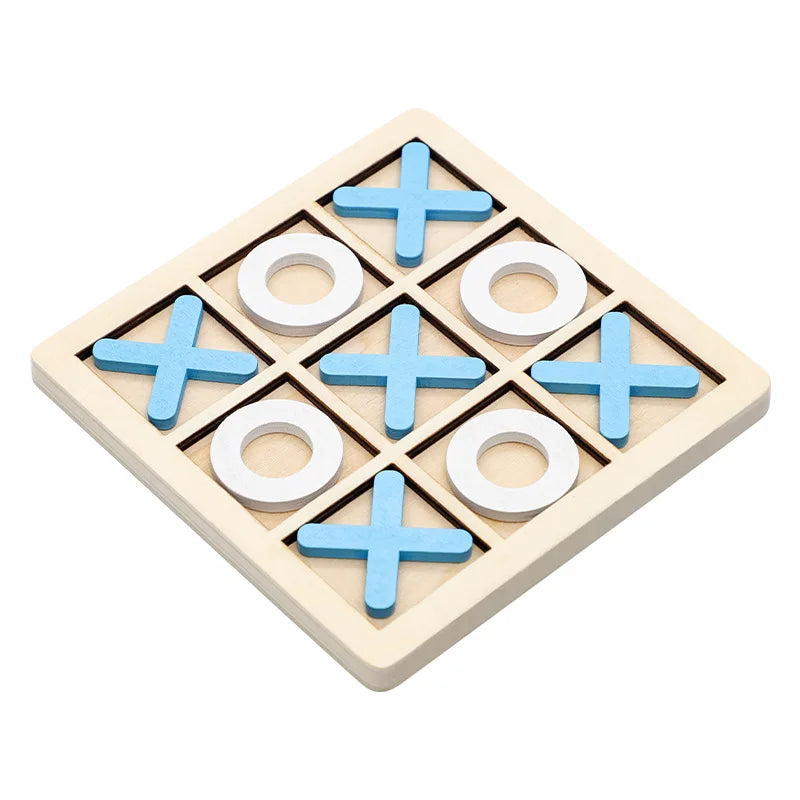 Holz-Tic-Tac-Toe-Spiel – Spaß & Strategie