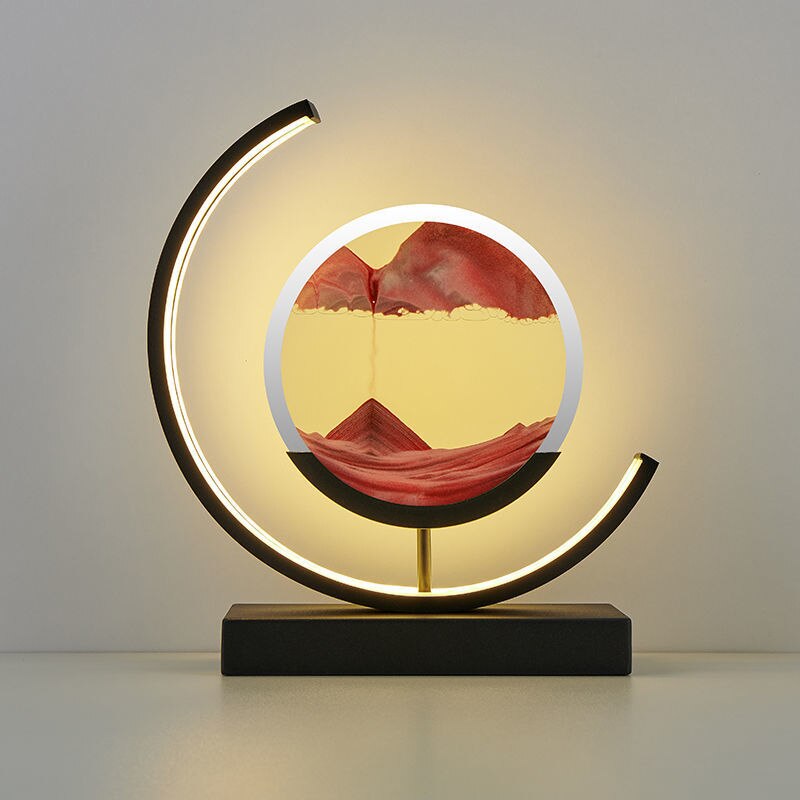 SandLight 3D Sandtischlampe – Entspannendes Design mit Bewegtem Sand