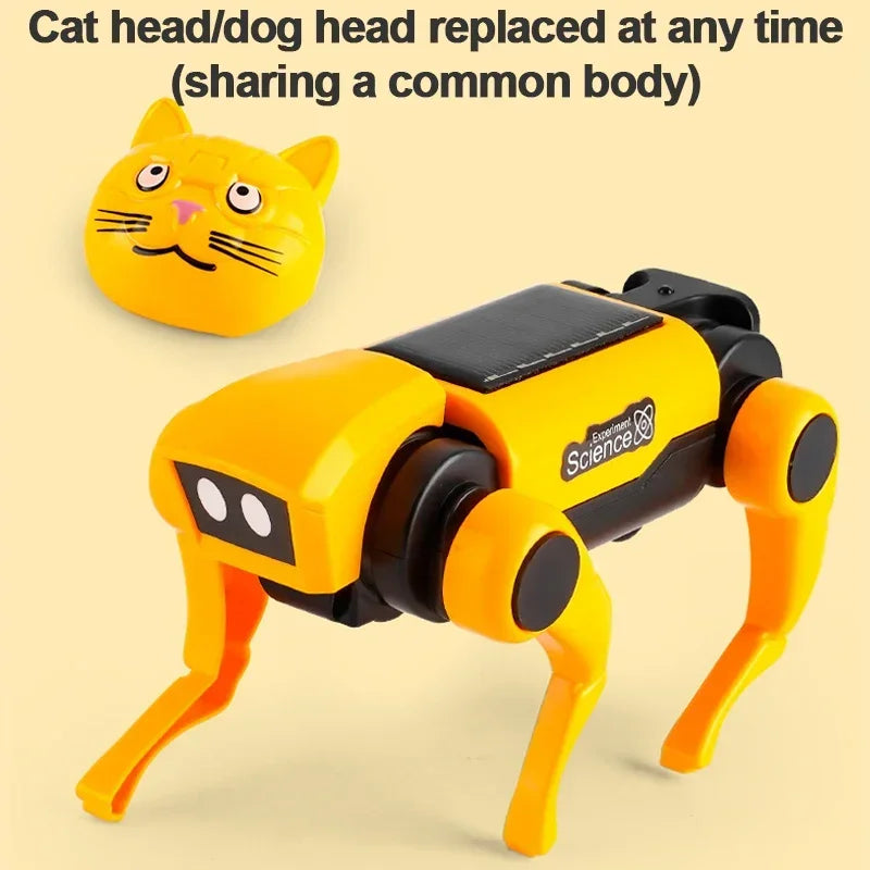 Bildungs-Solarenergie-Roboter – 2-in-1 Hund und Katze Baukasten