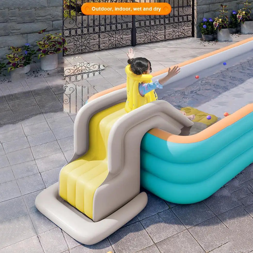 Sommerliche Aufblasbare Wasserrutsche – Sicherer und Spielerischer Wasserspaß