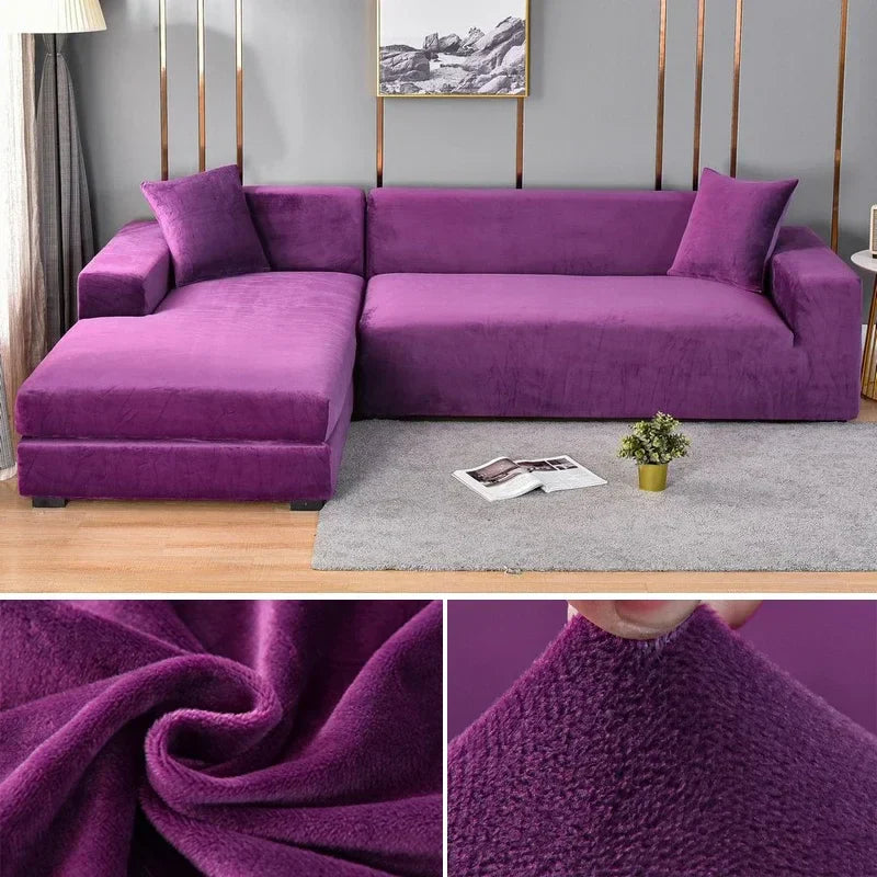 Velura Sofaüberzug – Luxuriöses Samt für Stil und Schutz