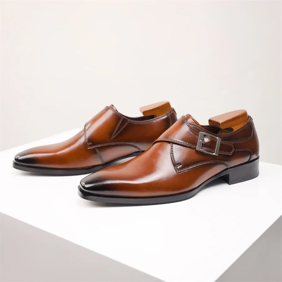 Torino Monk Strap Herrenschuhe – Modernes und Raffiniertes Design