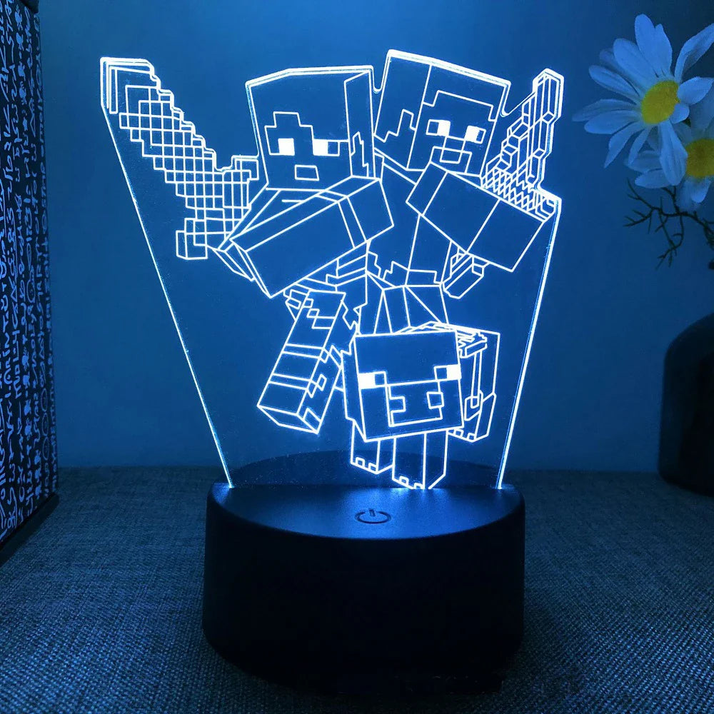 Verschiedene LED-Spielcharaktere Lampen - Verspielte Beleuchtung für Gamer